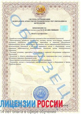 Образец сертификата соответствия (приложение) Невинномысск Сертификат ISO 27001